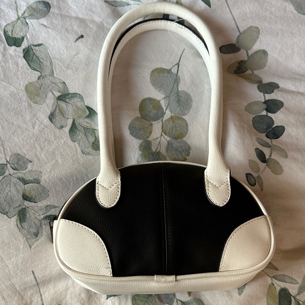 Target Black and White Shoulder Bag